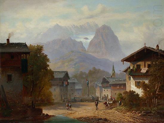 Ansicht von Garmisch, Anton Doll